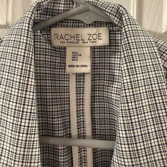 Rachel Zoe Black and White Checkered Blazer - Picture 2 of 5